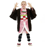 Kinder Kimetsu no Yaiba Kamado Nezuko Cosplay Kostüm Kimono